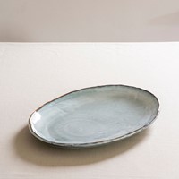 Dutch Rose Ovale schaal 40x28 cm Blauw-3