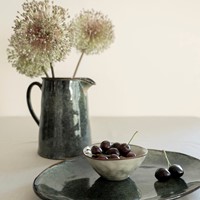 Dutch Rose Oval dish 34x23 cm Green-6