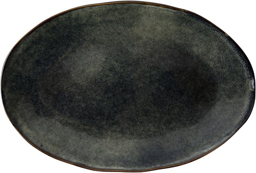Dutch Rose Oval dish 34x23 cm Green-2