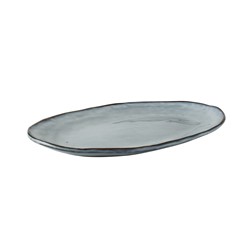 Ovale schaal 34x23 cm Blauw