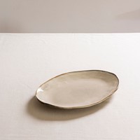 Dutch Rose Oval dish 34x23 cm Cream-2