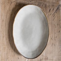 Dutch Rose Oval dish 34x23 cm Cream-4