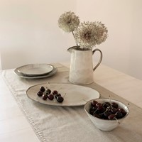 Dutch Rose Oval dish 34x23 cm Cream-5