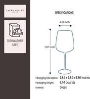 Laura Ashley Giftset 4 Ginglazen Helder 52 cl.-3