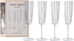 Laura Ashley Giftset 4 Champagneglazen Helder 21 cl.