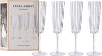 Laura Ashley Giftset 4 Glass Champagne Clear 52 cl.-6