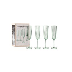 Giftset 4 Champagne glazen Groen 21 cl.