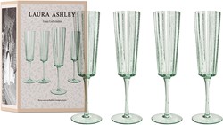 Giftset 4 Champagne glazen Groen 21 cl.
