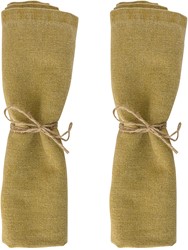 Laura Ashley Set 2 Servetten Daniela Oil Geel Uni