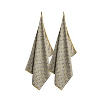 Laura Ashley Set 2 Theedoeken Daniela Oil Yellow