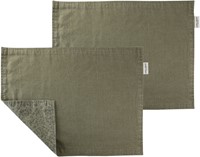 Laura Ashley Set 2 Placemats Wild Clematis Sage-2