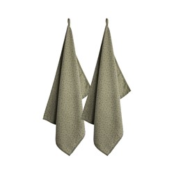 Laura Ashley Set 2 Theedoeken Wild Clematis Sage