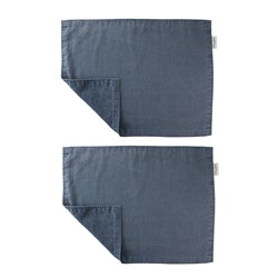 Set 2 Placemats Wild Clematis Blue