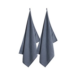 Laura Ashley Set 2 Theedoeken Wild Clematis Blauw