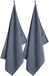 Laura Ashley Set 2 Theedoeken Wild Clematis Blauw