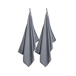 Laura Ashley Set 2 Theedoeken Blauw Streep