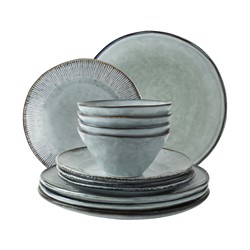 Giftset 12 Delig Servies Blauw