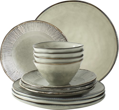 Dutch Rose Giftset 12 Delig Servies Creme