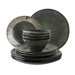 Giftset 12 Delig Servies Groen