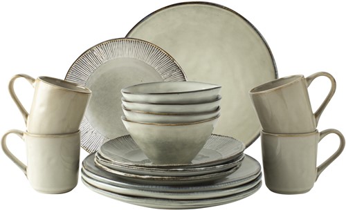 Dutch Rose Giftset 16 Delig Servies Creme