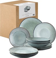 Dutch Rose Giftset 12 Delig Servies Blauw-5