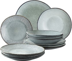 Dutch Rose Giftset 12 Delig Servies Blauw