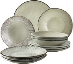 Giftset 12 Delig Servies Creme