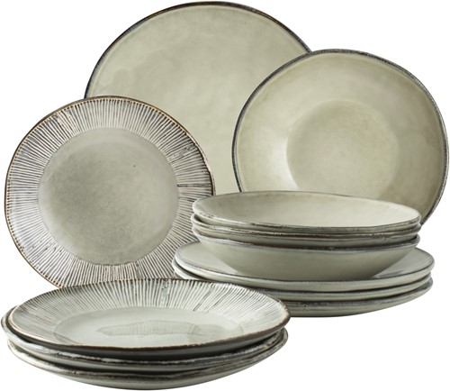 Dutch Rose Giftset 12 Delig Servies Creme