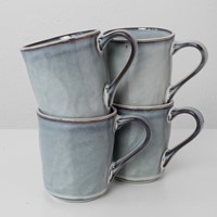 Giftset 4 Mugs Blue 39 cl. Dutch Rose Organic-1