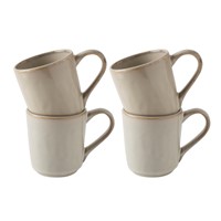 Giftset 4 Mugs Creme 39 cl. Dutch Rose Organic