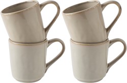 Giftset 4 Mugs Creme 39 cl. Dutch Rose Organic