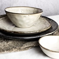 Giftset 4 Bowls 14cm Creme Dutch Rose Organic-9