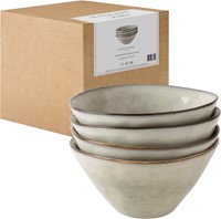 Giftset 4 Bowls 14cm Creme Dutch Rose Organic-10