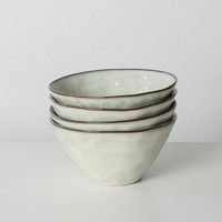 Giftset 4 Bowls 14cm Creme Dutch Rose Organic-1