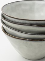 Giftset 4 Bowls 14cm Creme Dutch Rose Organic-2
