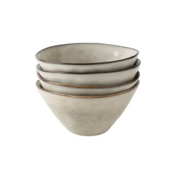 Giftset 4 Bowls 14cm Creme Dutch Rose Organic