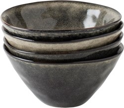 Giftset 4 Bowls 14cm Green Dutch Rose Organic