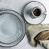 Giftset 4 Plates 21,5cm Blue Dutch Rose Organic-6