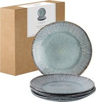 Giftset 4 Plates 21,5cm Blue Dutch Rose Organic-2