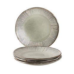 Giftset 4 Plates 21,5cm Creme Dutch Rose Organic