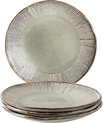 Giftset 4 Plates 21,5cm Creme Dutch Rose Organic