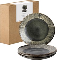 Giftset 4 Plates 21,5cm Green Dutch Rose Organic-9