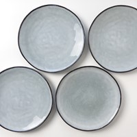 Giftset 4 Plates 26,5cm Blue Dutch Rose Organic-1