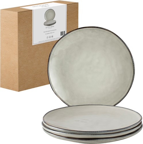 Dutch Rose Giftset 4 Borden 26,5 cm Creme-2