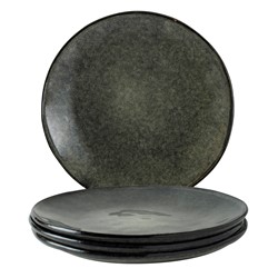 Giftset 4 Plates 26,5cm Green Dutch Rose Organic