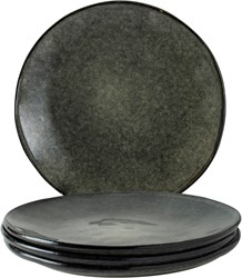 Giftset 4 Plates 26,5cm Green Dutch Rose Organic
