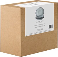 Dutch Rose Giftset 4 Borden Diep 23,5 cm Blauw-3