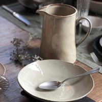 Giftset 4 Plates Deep 23,5cm Creme Dutch Rose Organic-5