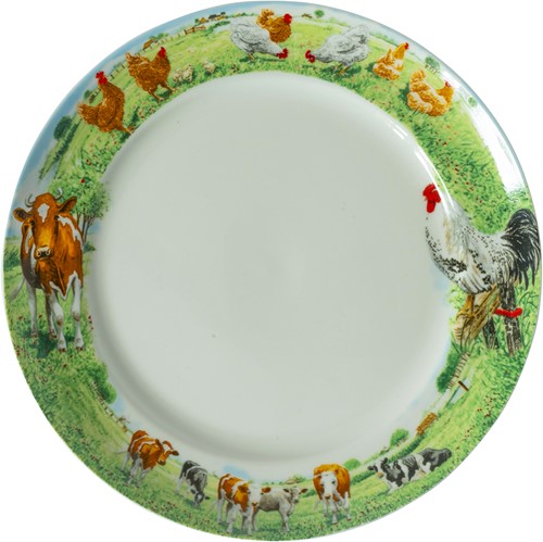 Wiebe van der Zee Bord 25 cm Koe/Kip