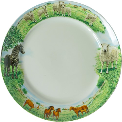 Wiebe van der Zee Bord 25 cm Paard/Schaap